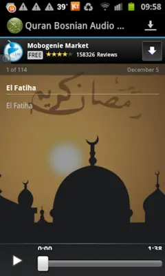 Quran Bosnian Translation MP3 android App screenshot 2